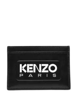 Kenzo кошелек с тисненым логотипом, черный