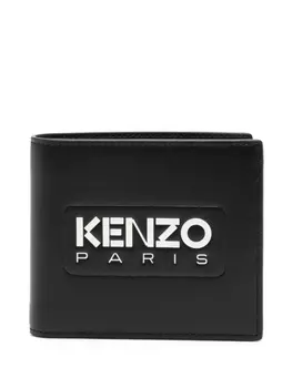 Kenzo кошелек с тисненым логотипом, черный