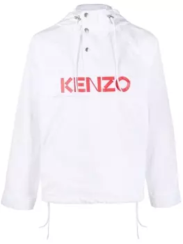 Kenzo легкая куртка с логотипом, белый