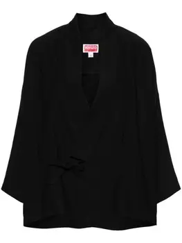 Kenzo легкая куртка с V-образным вырезом, черный