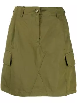 Kenzo мини-юбка с карманами карго, зеленый