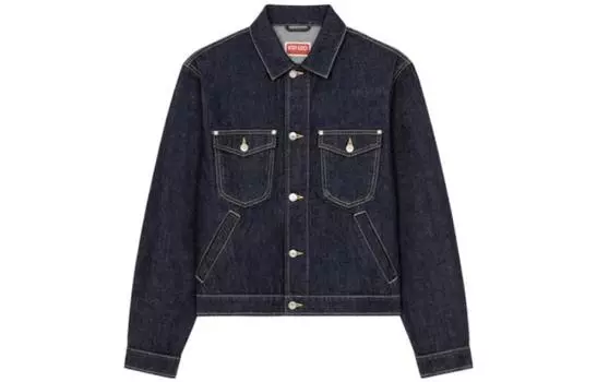 Мужская джинсовая куртка Kenzo, темно-синий