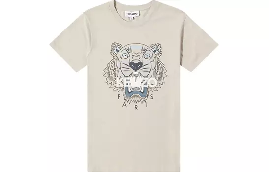 Футболка мужская Kenzo Classic Tiger Head, кремовый