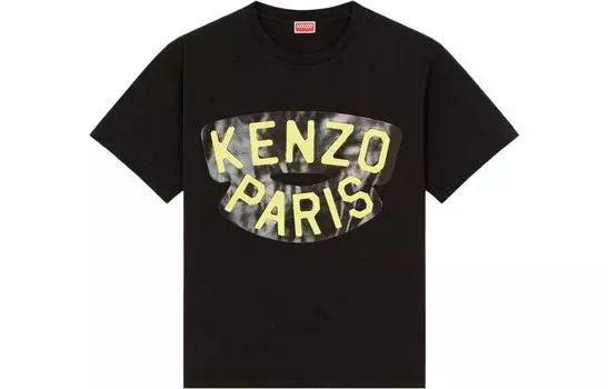 Футболка мужская Kenzo, черный / желтый