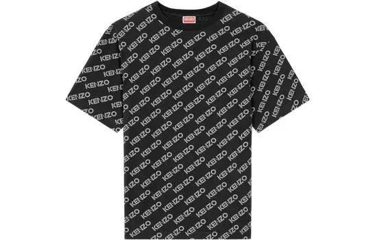 Футболка мужская Kenzo с принтом логотипа, черный