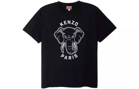 Футболка мужская Kenzo Elephant-print, черный