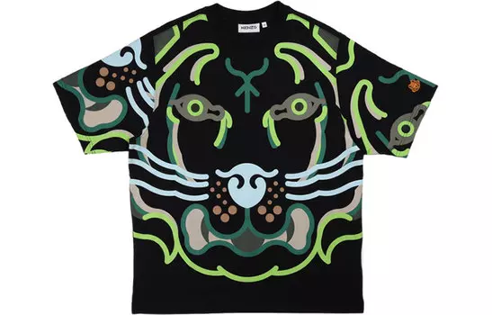 Футболка мужская Kenzo с объемным принтом, черный