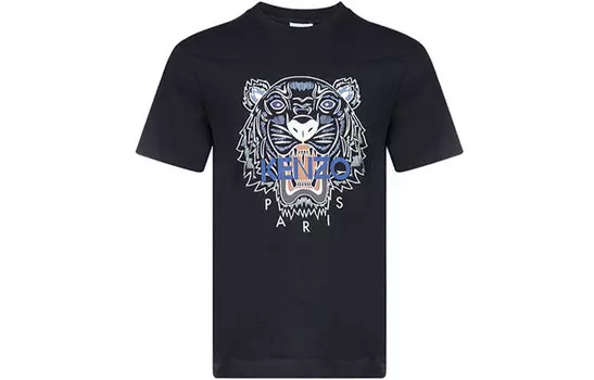 Футболка мужская Kenzo Classic Tiger, черный / синий