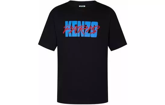Футболка мужская Kenzo, черный / синий