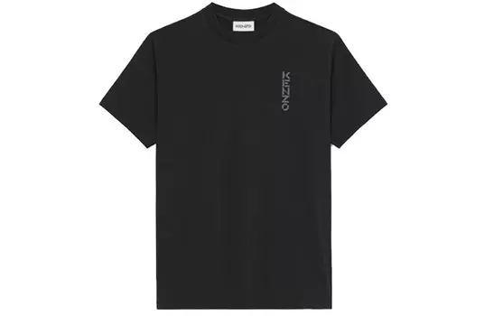 Футболка мужская Kenzo с вертикальным логотипом, черный
