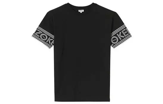 Футболка мужская Kenzo с логотипом на рукавах, черный