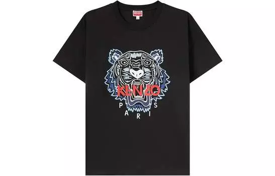 Футболка мужская Kenzo FW23 Tiger Head Logo, черный