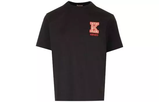 Футболка мужская Kenzo с логотипом, черный / красный