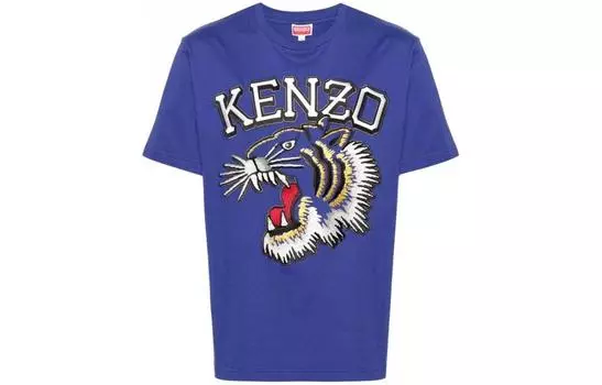 Футболка мужская Kenzo Tiger Embroidered Crewneck, синий