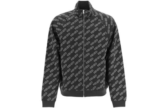 Куртка мужская Kenzo Logo Print на молнии, черный