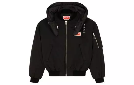 Куртка мужская Kenzo Logo-patch Zip-up, черный