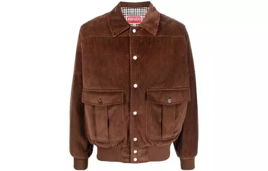 Куртка мужская Kenzo Logo-patch, коричневый