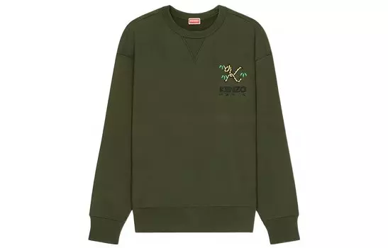 Толстовка мужская Kenzo с логотипом, зеленый