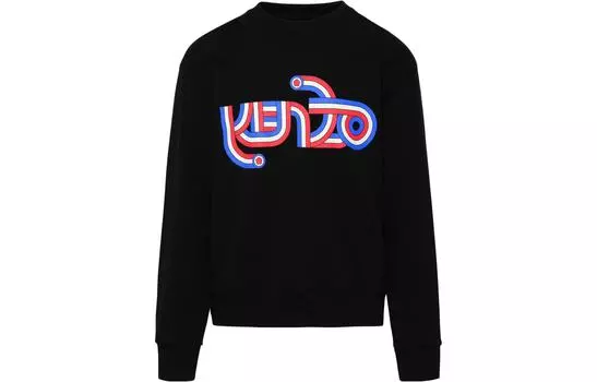 Толстовка мужская Kenzo Logo-print, черный / красный / синий