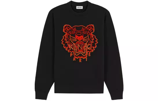Толстовка мужская Kenzo Paris с логотипом, черный / красный