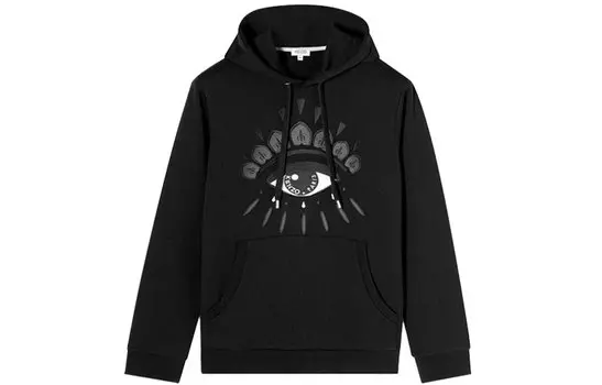 Толстовка мужская Kenzo с принтом, черный / серый