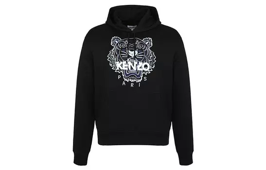 Толстовка мужская Kenzo Classic Tiger Head, черный / белый