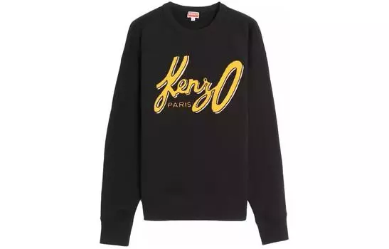 Толстовка Kenzo мужская, черный / желтый