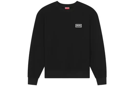Толстовка мужская Kenzo Logo Embroidered Crewneck, черный