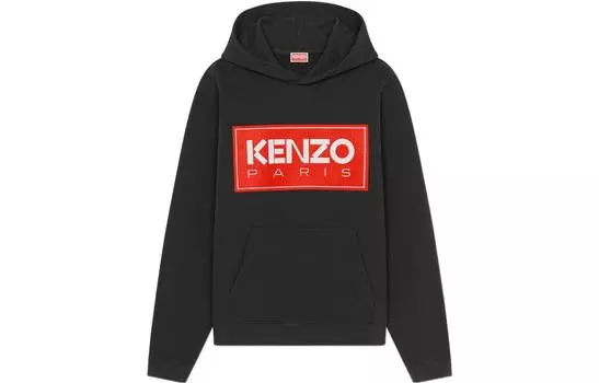 Худи Kenzo Logo-print Detail, черный