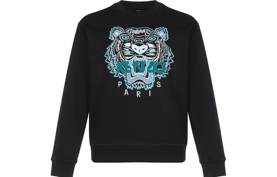 Толстовка мужская Kenzo, черный / бирюзовый