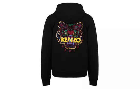 Толстовка мужская Kenzo Classic Tiger Head, черный / желтый