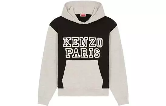 Толстовка мужская Kenzo Colour-block, серый / черный