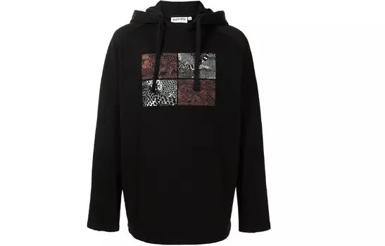 Толстовка мужская Kenzo с капюшоном и принтом, черный
