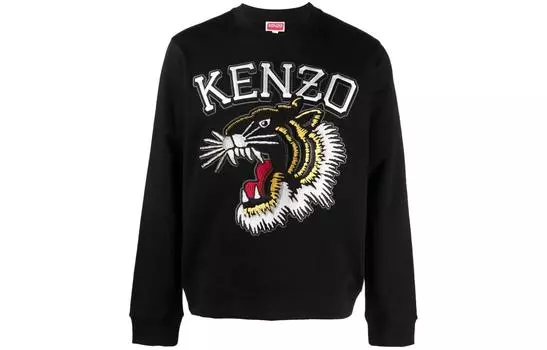 Толстовка мужская Kenzo Tiger Embroidered, черный