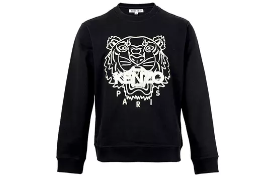 Толстовка мужская Kenzo Paris с логотипом, черный / белый