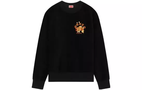 Толстовка Kenzo с логотипом, черный / желтый