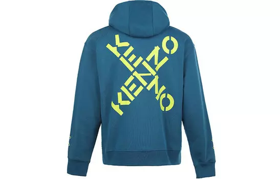 Толстовка мужская Kenzo, синий / желтый