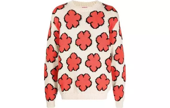 Свитер мужской Kenzo All Over Boke Flower, бежевый