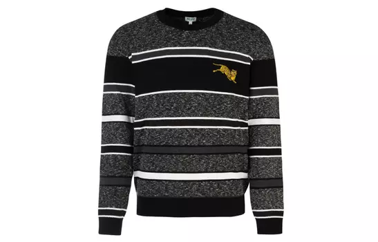 Свитер мужской Kenzo в полоску, черный / белый