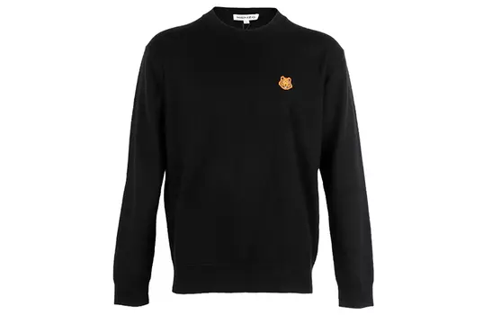 Свитер мужской Kenzo с вышивкой логотипа, черный