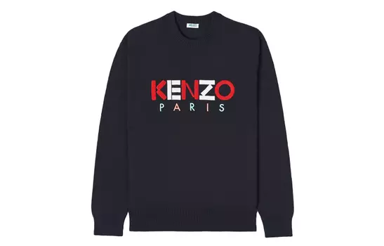 Свитер мужской Kenzo Letter Logo, черный