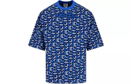 Свитер мужской Kenzo с принтом логотипа, синий