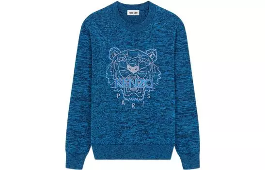 Свитер мужской Kenzo Classic Tiger Head, синий