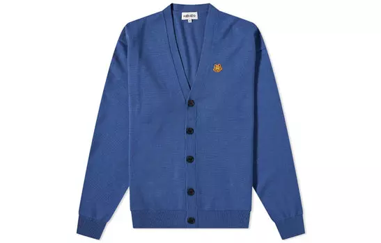 Кардиган мужской Kenzo с вышивкой, синий