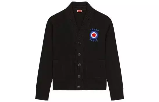 Кардиган мужской Kenzo с логотипом, черный