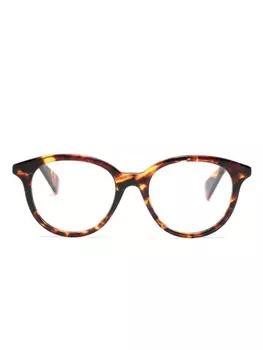 Kenzo очки в круглой оправе черепаховой расцветки, коричневый