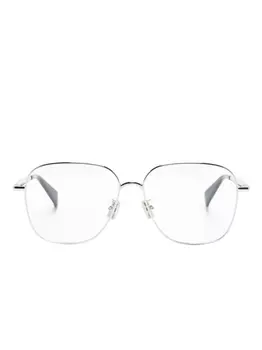 Kenzo очки в массивной квадратной оправе, серебристый