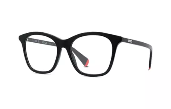 KENZO Оправа для очков из ацетатного целлулоида неправильной формы, унисекс, черная