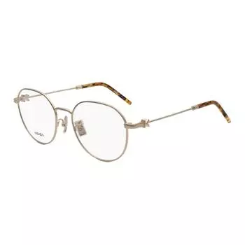 KENZO Овальные оправы для очков из сплава унисекс, золото