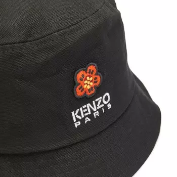 Kenzo Панама с цветочным узором Boke, черный